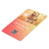 日の出 – 写真日付の結婚保存 –  マグネット (左側)