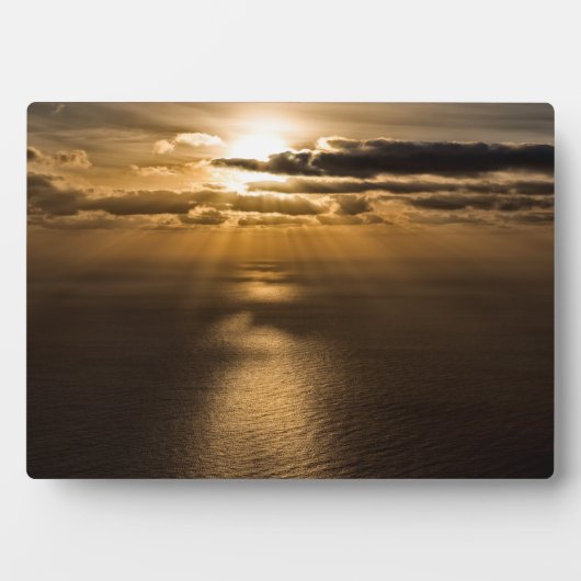 日の出(大西洋の海) フォトプラーク (正面)