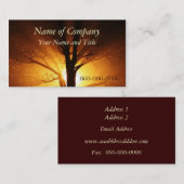 日の出/日没の名刺 名刺 (正面/裏面)