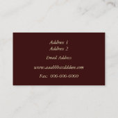 日の出/日没の名刺 名刺 (裏面)