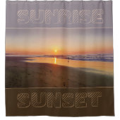 日の出/日没 シャワーカーテン (正面)