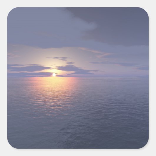 日の出/日没 スクエアシール (正面)