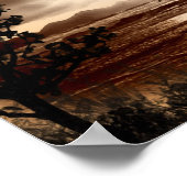 日の出 – 日没 ポスター (角)