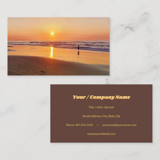 日の出/日没 名刺 (正面/裏面)