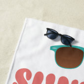 日の出、日焼け、日の入り、繰り返カラフルし ビーチタオル (インサイチュ)