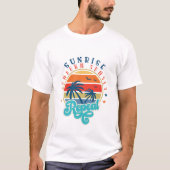 日の出 日焼け 日没を繰り返す - 夏 Tシャツ (正面)