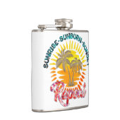 日の出 – 日焼け – 日没 – 繰り返し | ゴールデンパームツリーズ フラスク (右)