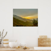 日の出 – 景観街並み自然風景 ポスター (キッチン)