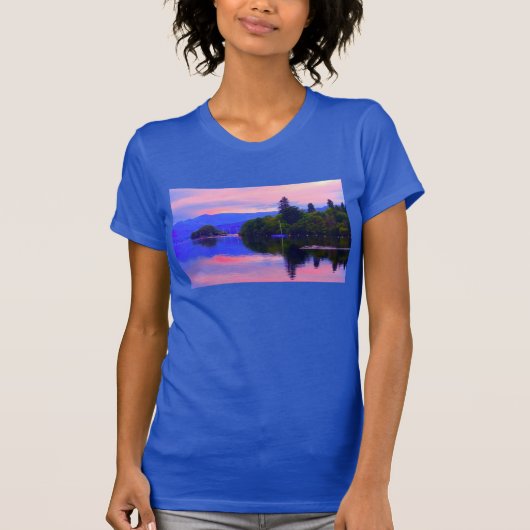 日の出-湖WINDEMERE-イギリス Tシャツ (正面)