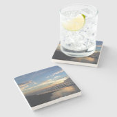 日の出、貝の島 ストーンコースター (横)