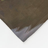 日の出| Jubakarのビーチの漁船 フリースブランケット (角)