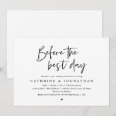 日の前最高のにのリハ結婚ーサルディナー 招待状 (正面/裏面)