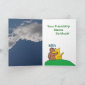 日の友情カードを楽しんで下さい カード (内部)