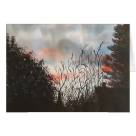 日の壊れ目、水彩画