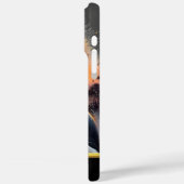 日の威厳のある入り地平線上に鶴が立つ Case-Mate iPhoneケース (裏面 / 左)