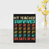 日の子ども100日学校の衣装3 カード (黄色い花)