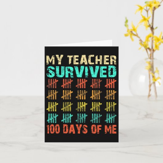 日の子ども100日学校の衣装3 カード (黄色い花)