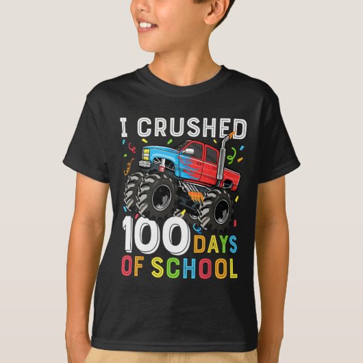 日の学校モンサーラック100日の学校の少年 Tシャツ (正面)
