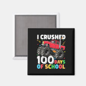 日の学校モンスタートラックBの100日目 マグネット (正面/裏面)