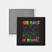 日の学校先生子供の学生少年の女の子100 H マグネット (正面/裏面)