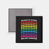日の学校100日頭が切れるハートラブボーイギル マグネット (正面/裏面)
