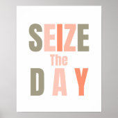 日の引用文ポスターをやる気を起こさせる押収する ポスター (正面)