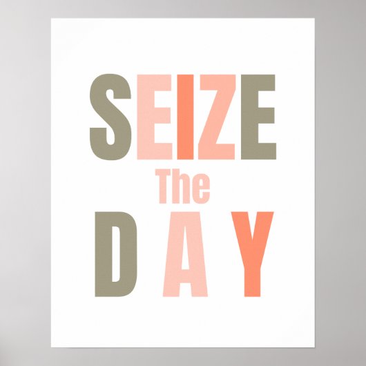 日の引用文ポスターをやる気を起こさせる押収する ポスター (正面)