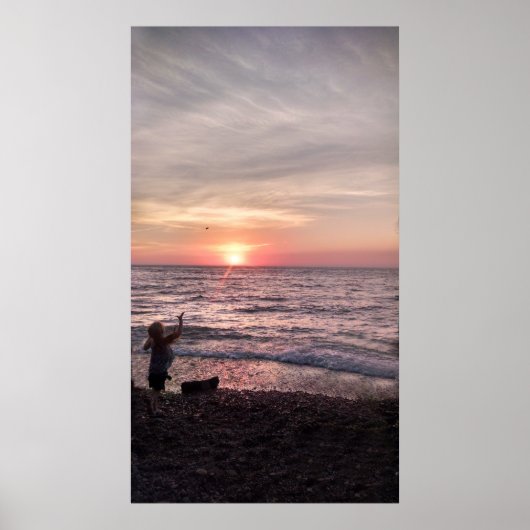 日の当たる岩 ポスター (正面)