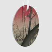 日の日本の出の日没の梅園 オーナメント (正面)