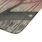 日の日本の出の日没の梅園 カッティングボード (角)