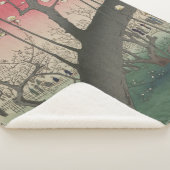 日の日本の出の日没の梅園 シェルパブランケット (3/4)