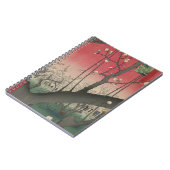 日の日本の出の日没の梅園 ノートブック (左側)