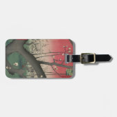 日の日本の出の日没の梅園 ラゲッジタグ (正面横)