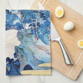 日の日本の出風景・国芳・浮世絵 キッチンタオル (四つ折り)