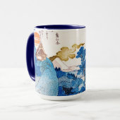 日の日本の出風景・国芳・浮世絵 マグカップ (正面左)