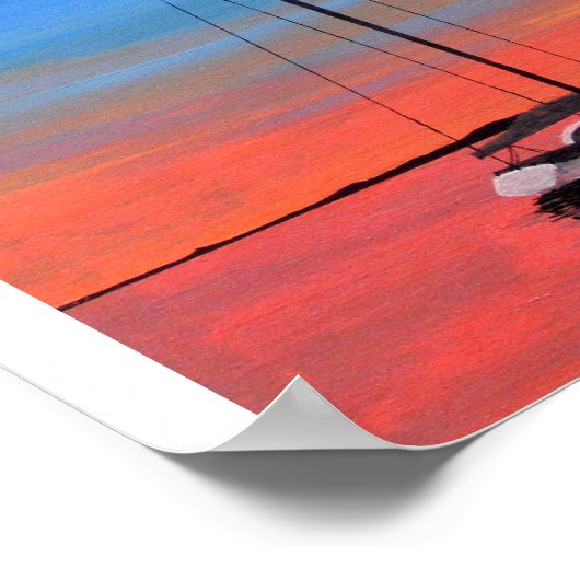 日の暮れに平和 ポスター (角)