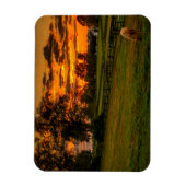 日の暮れ時に一頭の馬 マグネット (縦)