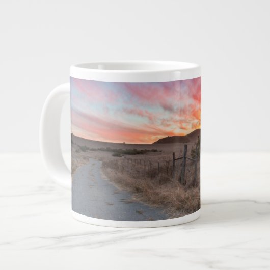 日の最初日没 ジャンボコーヒーマグカップ (正面左)