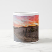 日の最初日没 ジャンボコーヒーマグカップ (正面)