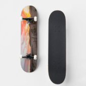 日の最初日没 スケートボード (正面)