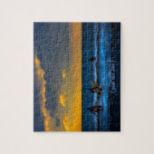 日の最後の波 ジグソーパズル (縦)