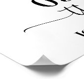 日の最高の日の日のYes日ユーカリ結婚プタス金ゴールド ポスター (角)