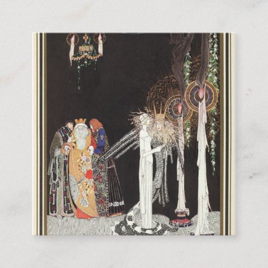 日の東と月の西のケイ・ニールセン スクエア名刺 (正面)