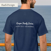 日の海 |家族パーソナライズされたの休暇 Tシャツ