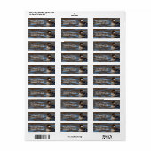 日の照った海にかわいいバッファヘッドアヒル ラベル (フルシート)