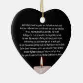 日の神は家および蝋燭のハートの形電話しました セラミックオーナメント (右)