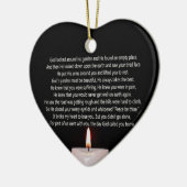 日の神は家および蝋燭のハートの形電話しました セラミックオーナメント (左)