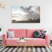 日の端に河口 キャンバスプリント (インサイチュ (リビング))