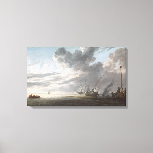 日の端に河口 キャンバスプリント (正面)