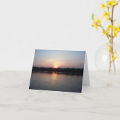 日の終わり カード (黄色い花)